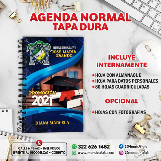 Agenda Personalizada Tapa Dura